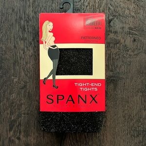 NEW in pkg. SPANX Tight-End Bodyshaping tight. Black with gold flecks. Size B